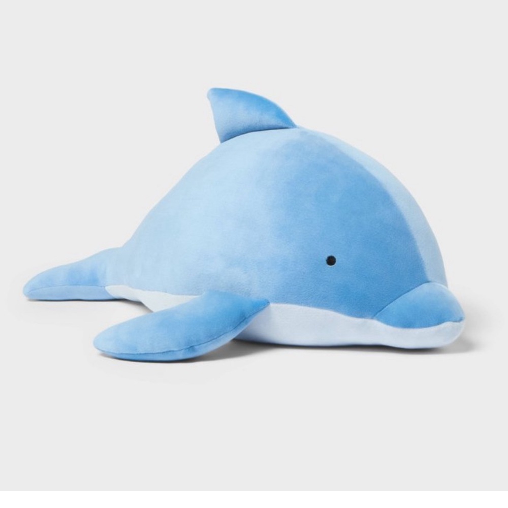 Pillowfort blue Dolphin Weighted Anxiety Plush Stuffed Sensory New NWT